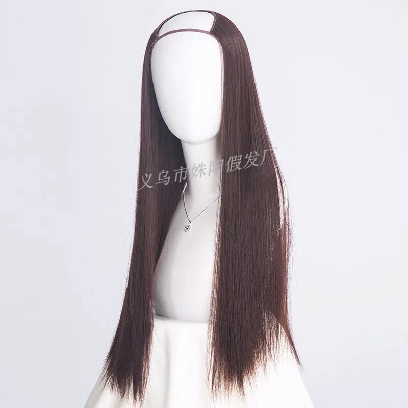 Kẹp U Tóc Giả Cao Cấp Siêu Dày 7 Kẹp – Tơ Mềm Tự Nhiên, Lưới Hoa Co Giãn, Full 6 Màu Hot Trend