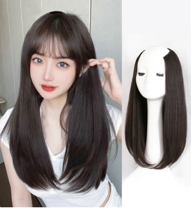 Kẹp U Tóc Giả Cao Cấp Siêu Dày 7 Kẹp – Tơ Mềm Tự Nhiên, Lưới Hoa Co Giãn, Full 6 Màu Hot Trend