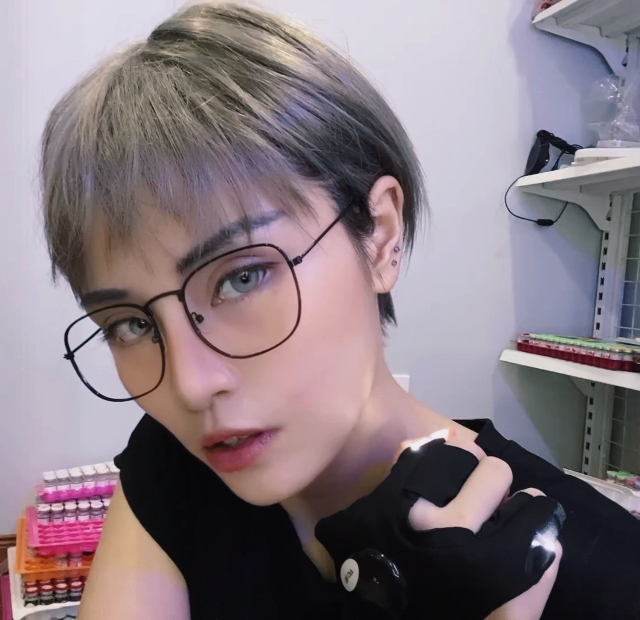 Tóc Giả Nguyên Đầu Tomboy Tém Ngắn Có Da Đầu Tóc Bộ Lưới Hoa Cao Cấp Mềm Mượt Tự Nhiên Như Tóc Thật