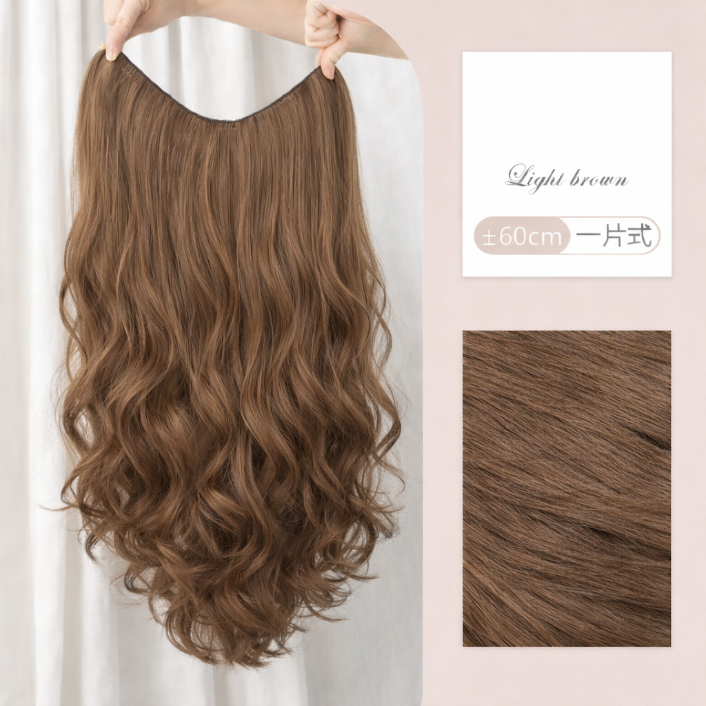 Tóc Giả Kẹp Dải 5 Phím Cao Cấp (Thẳng & Xoăn) – Tơ Mềm Tự Nhiên, Kẹp Chắc, Nối Dày Tóc Nhanh Chóng