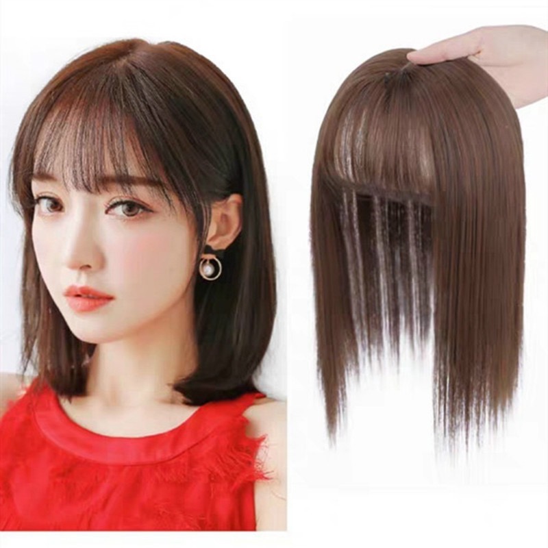 Tóc Giả Phủ Hói Phủ Bạc Đỉnh Đầu Có Mái 4D Cao Cấp – Mái Che Đỉnh Tự Nhiên, Tơ Mềm Như Tóc Thật, Kẹp Chắc Không Lộ
