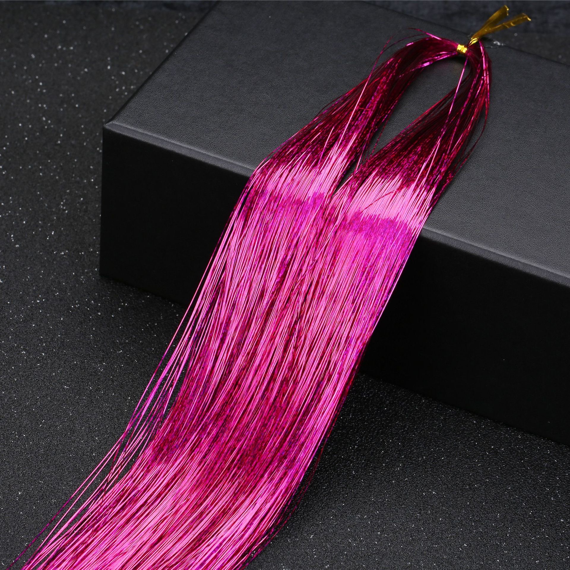 Set 200 Sợi Kim Tuyến Highlight Nối Tóc Lấp Lánh – Buộc Nhanh Không Gãy Rụng, Tái Sử Dụng Nhiều Lần