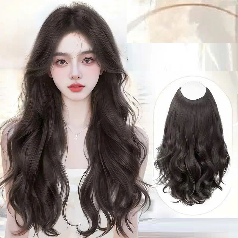 Kẹp U Tóc Giả Cao Cấp Siêu Dày 7 Kẹp – Tơ Mềm Tự Nhiên, Lưới Hoa Co Giãn, Full 6 Màu Hot Trend