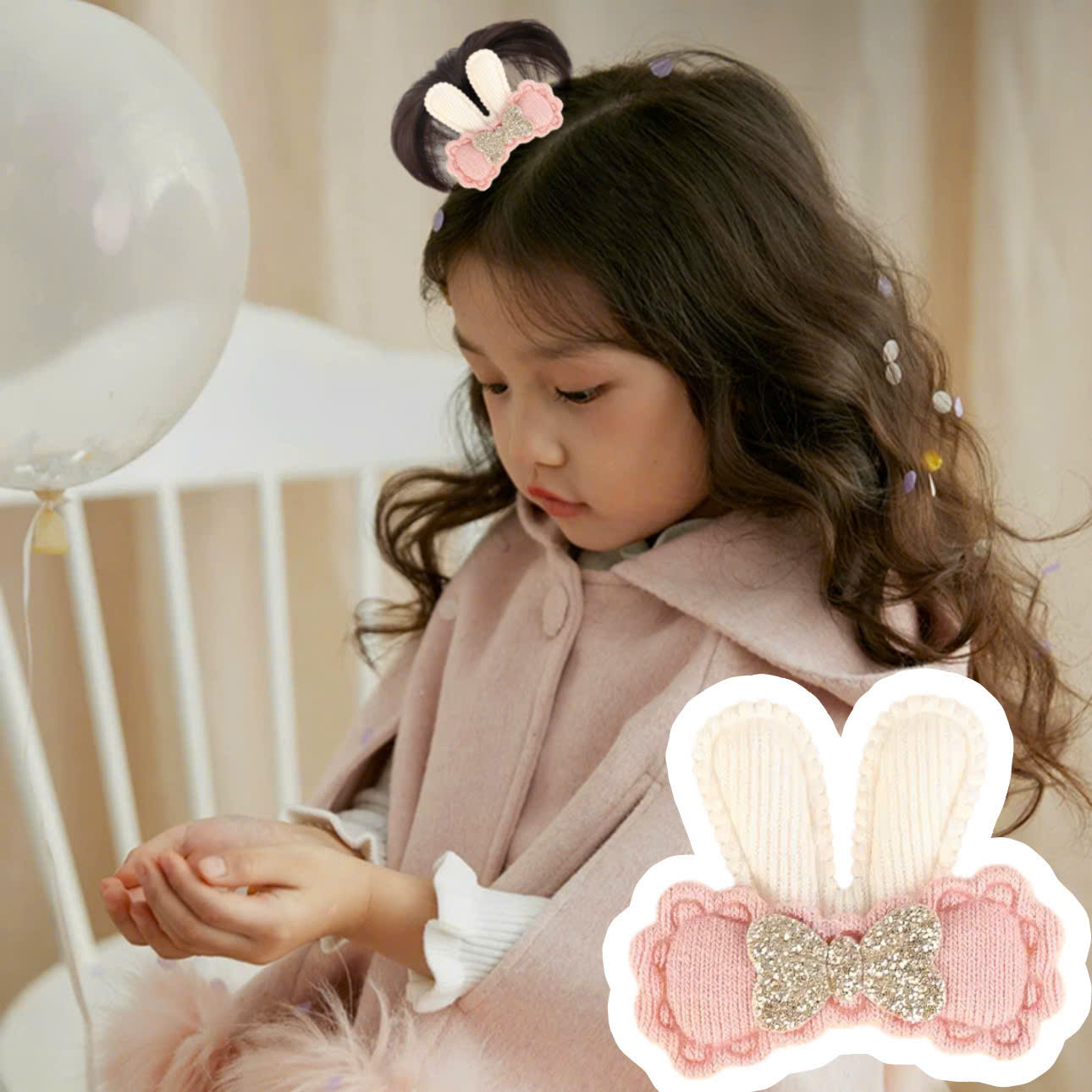 [SỈ TÓC GIẢ] Kẹp Tóc Nơ Cho Bé Cao Cấp - Chỏm Tóc Cây Dừa Siêu Xinh Cho Bé Gái - Phụ Kiện Tóc Trẻ Em Sỉ Toàn Quốc