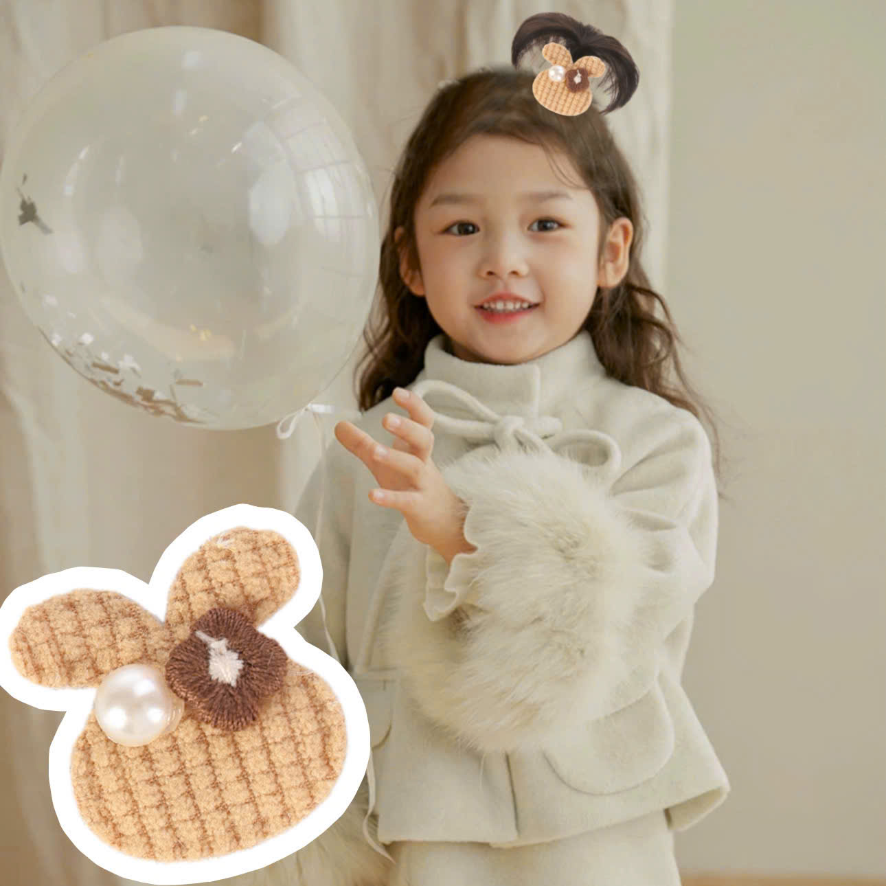 [SỈ TÓC GIẢ] Kẹp Tóc Nơ Cho Bé Cao Cấp - Chỏm Tóc Cây Dừa Siêu Xinh Cho Bé Gái - Phụ Kiện Tóc Trẻ Em Sỉ Toàn Quốc