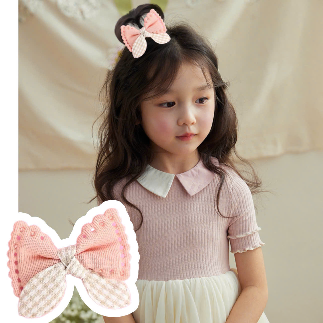 [SỈ TÓC GIẢ] Kẹp Tóc Nơ Cho Bé Cao Cấp - Chỏm Tóc Cây Dừa Siêu Xinh Cho Bé Gái - Phụ Kiện Tóc Trẻ Em Sỉ Toàn Quốc