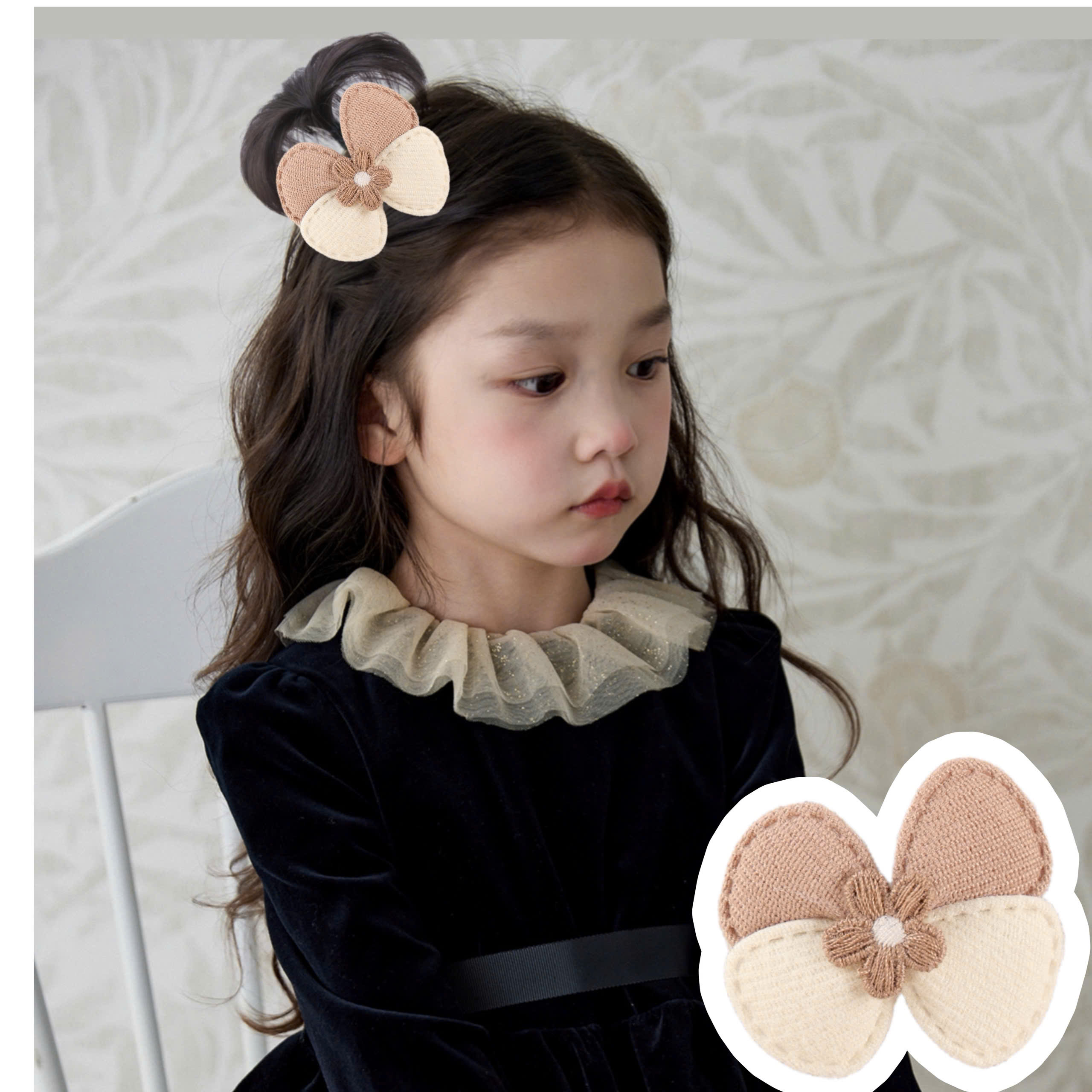 Kẹp Tóc Nơ Cho Bé Cao Cấp - Chỏm Tóc Cây Dừa Siêu Xinh Cho Bé Gái - Phụ Kiện Tóc Trẻ Em Sỉ Toàn Quốc