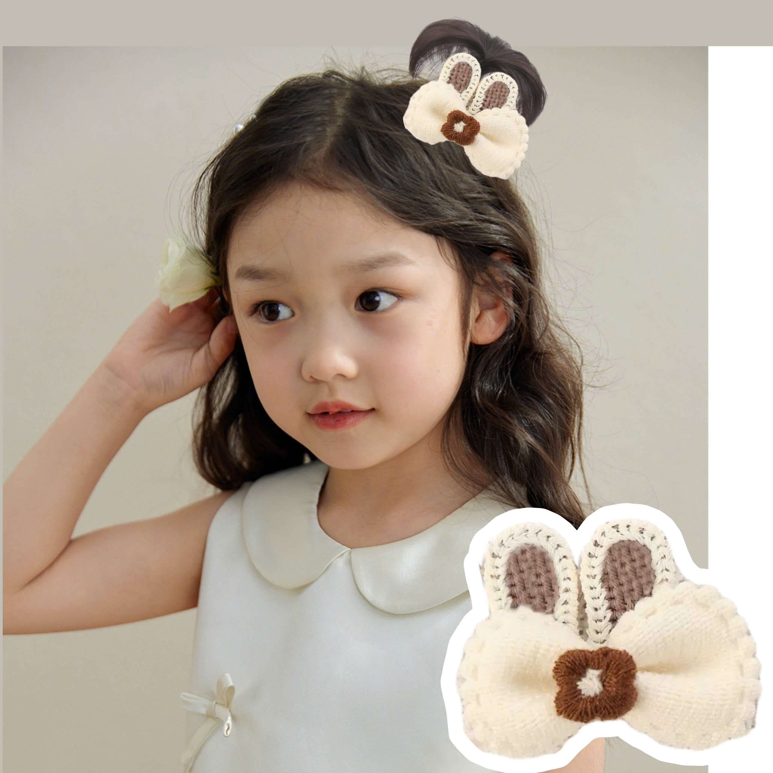 [SỈ TÓC GIẢ] Kẹp Tóc Nơ Cho Bé Cao Cấp - Chỏm Tóc Cây Dừa Siêu Xinh Cho Bé Gái - Phụ Kiện Tóc Trẻ Em Sỉ Toàn Quốc
