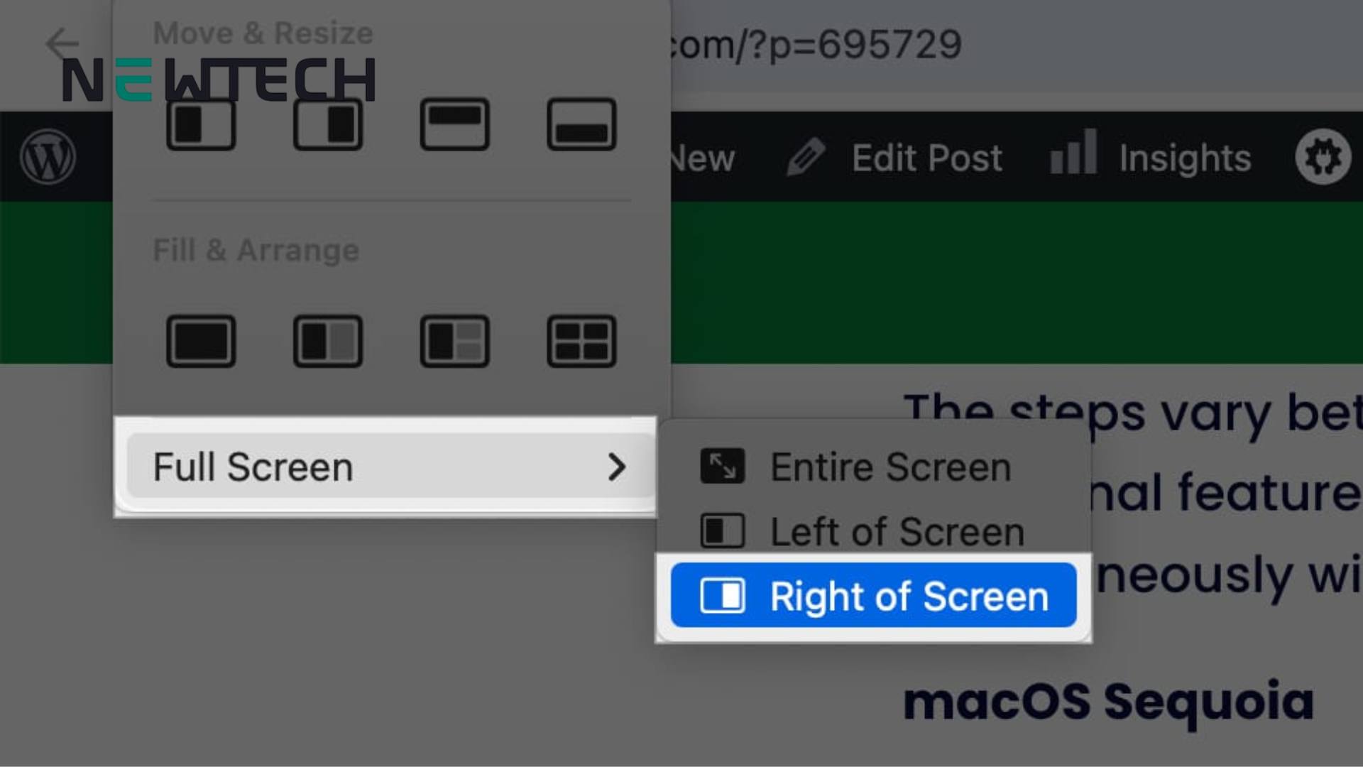 Chia Đôi Màn Hình MacBook macOS Sequoia 15 Trở Lên