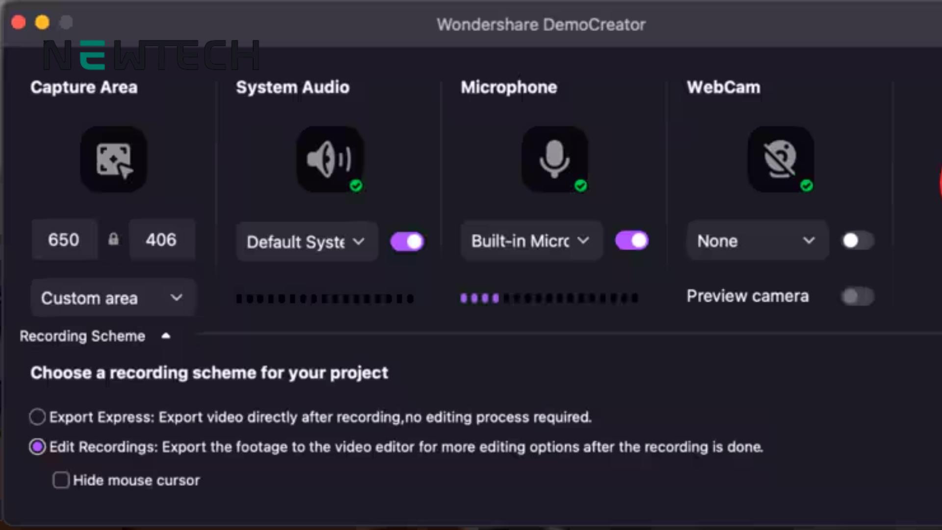 Quay màn hình Macbook bằng Wondershare DemoCreator
