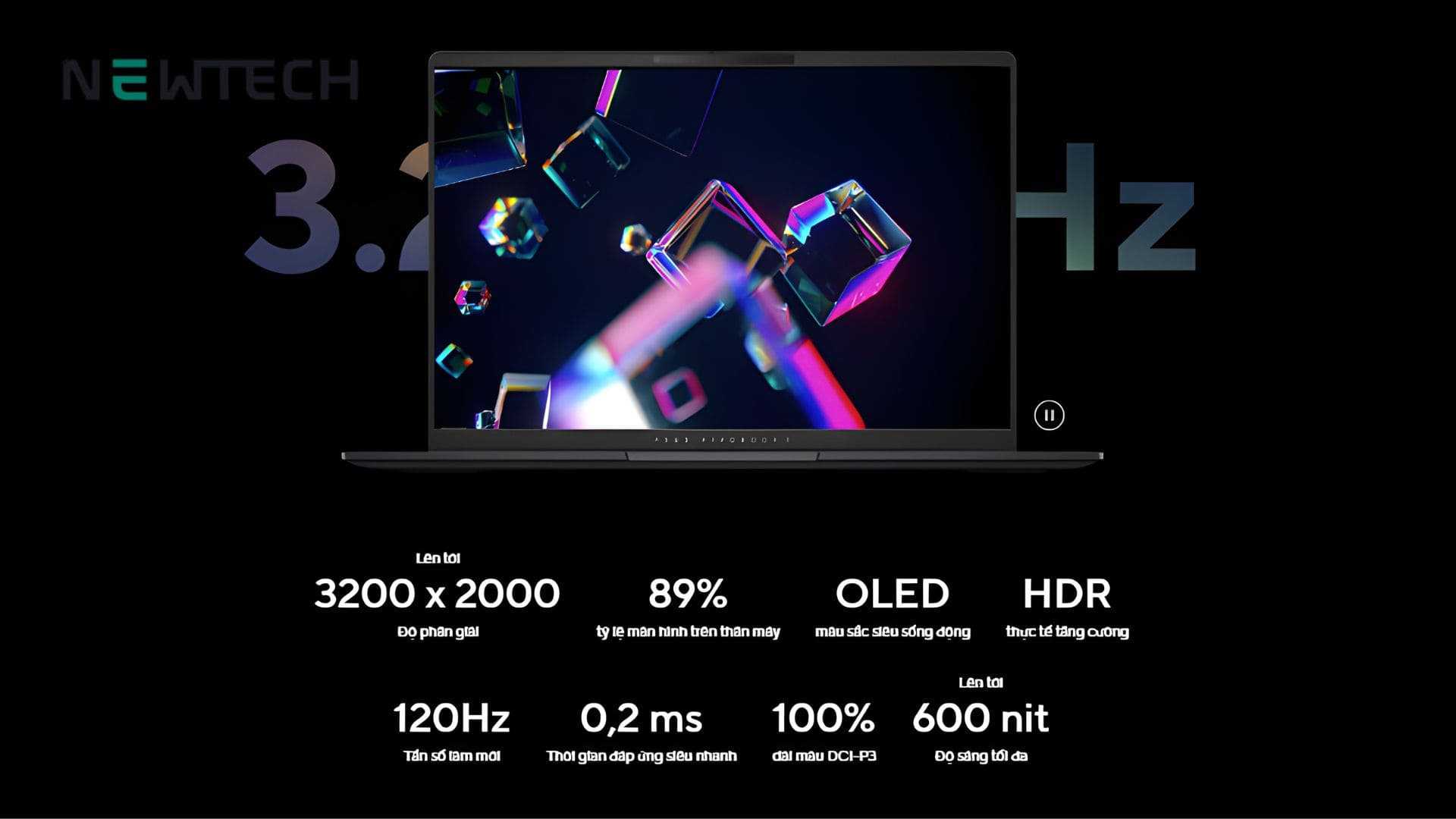 Màn hình OLED ASUS Vivobook S14/S16 sắc nét, tỷ lệ 16:10