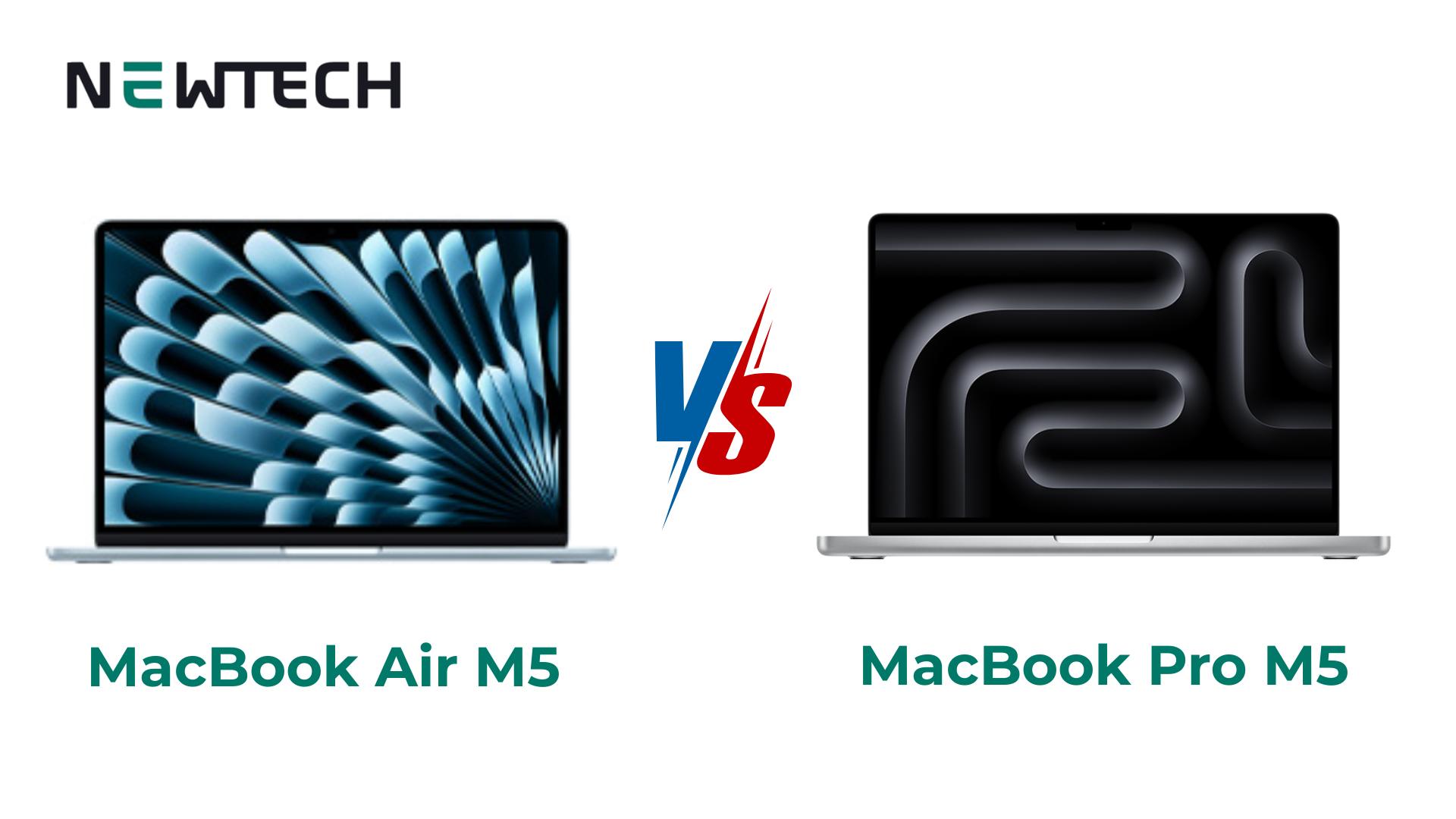 So Sánh MacBook Air M5 với MacBook Pro M5