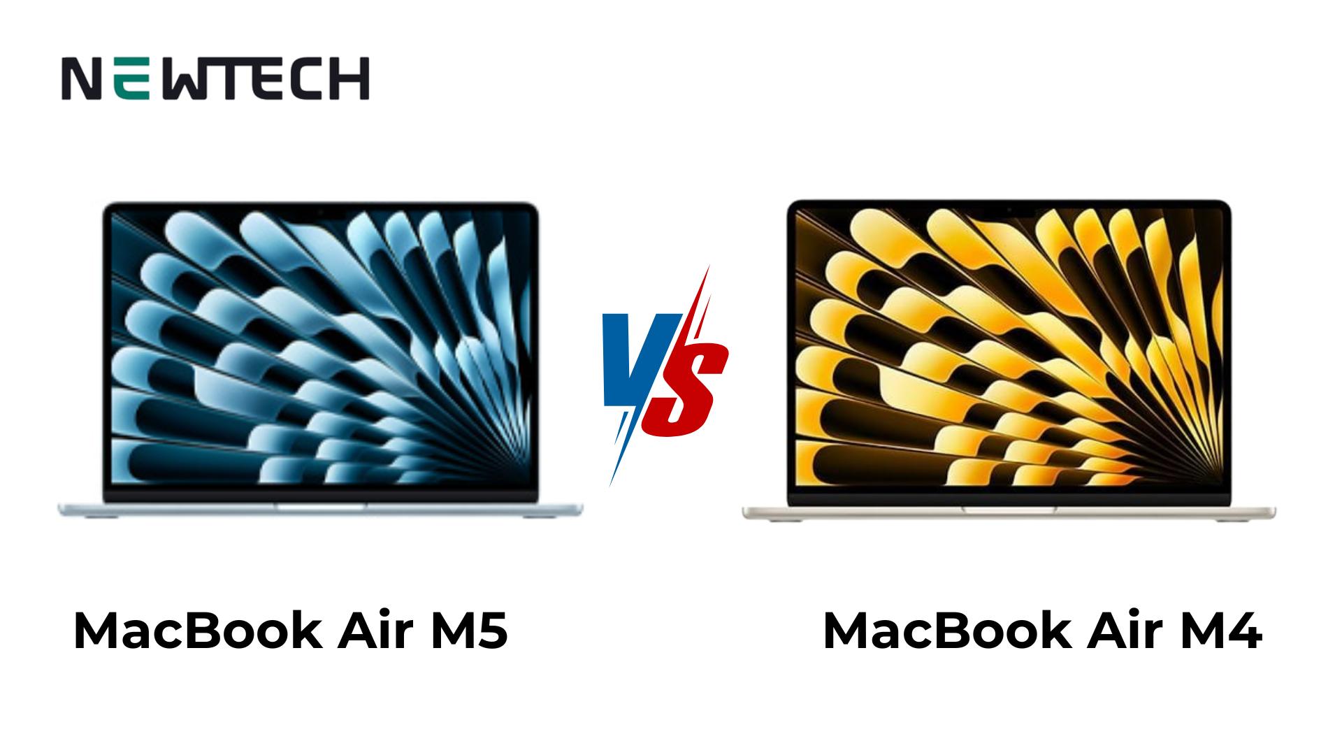 So sánh MacBook Air M5 với MacBook Air M4