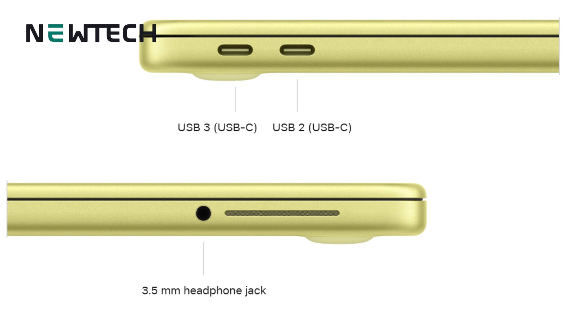 MacBook Neo có 2 cổng USB-C