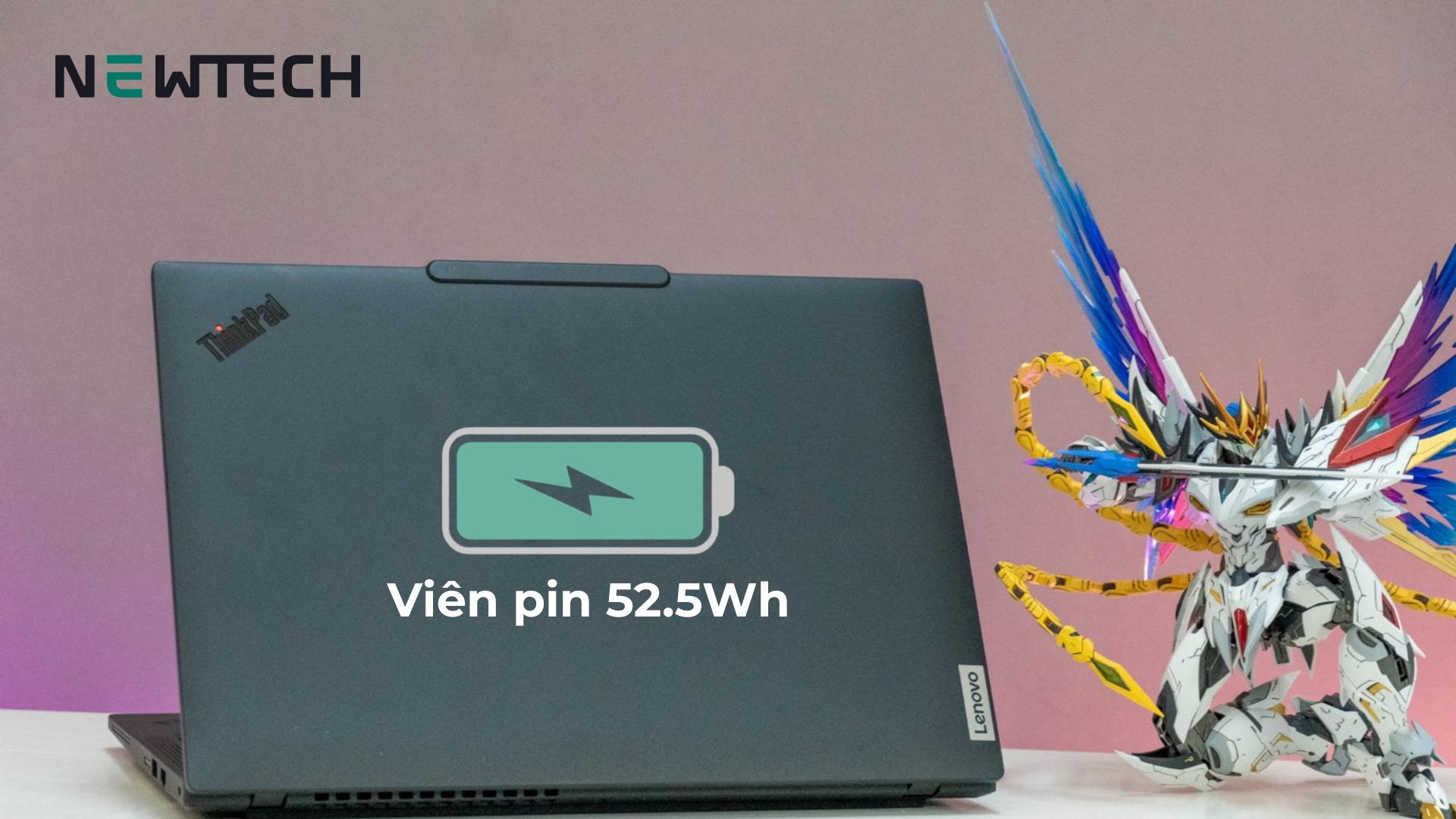 Thời lượng pin ThinkPad T14 Gen 5 Ryzen 7 8840U RAM 32GB SSD 512GB