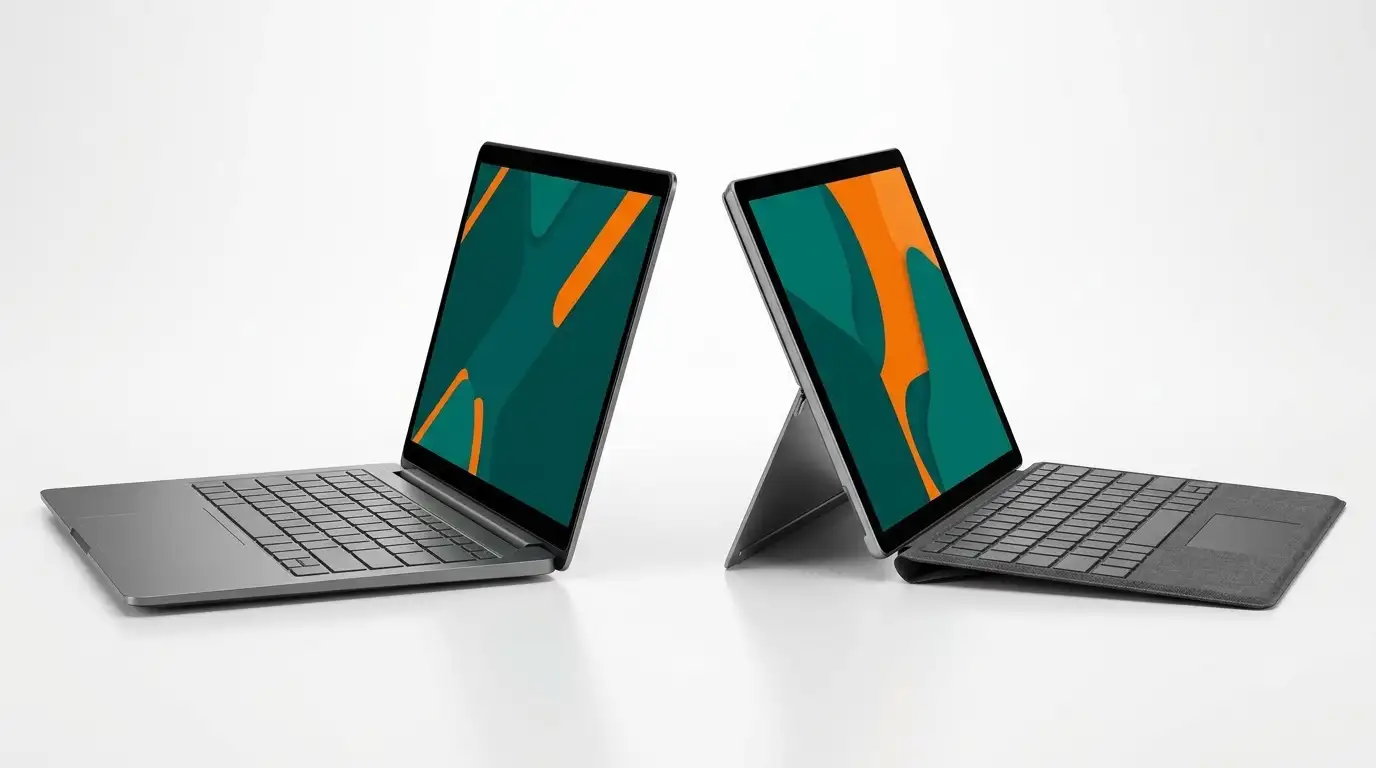 So sánh thiết kế giữa dòng máy tính bảng 2 trong 1 và laptop truyền thống