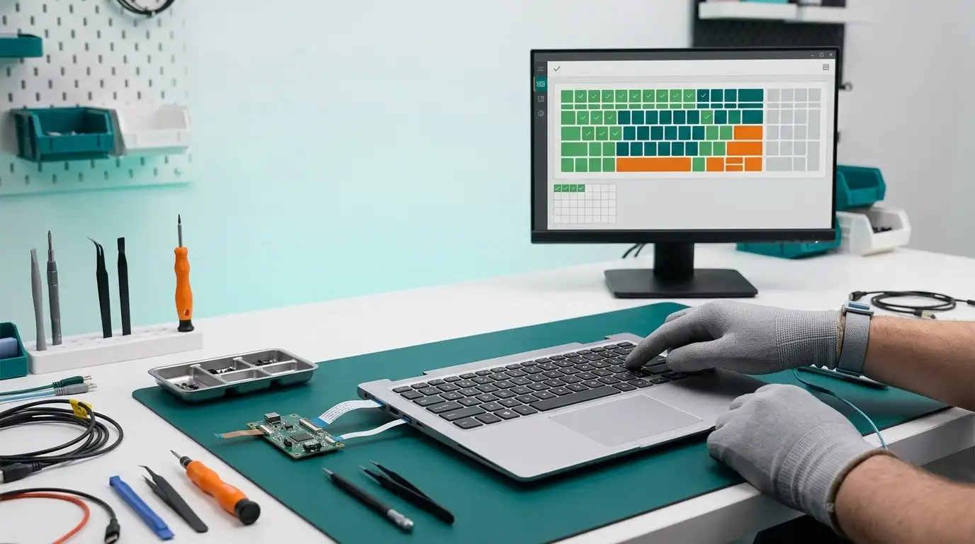 Quy trình thay thế và lắp đặt bàn phím laptop HP cẩn thận