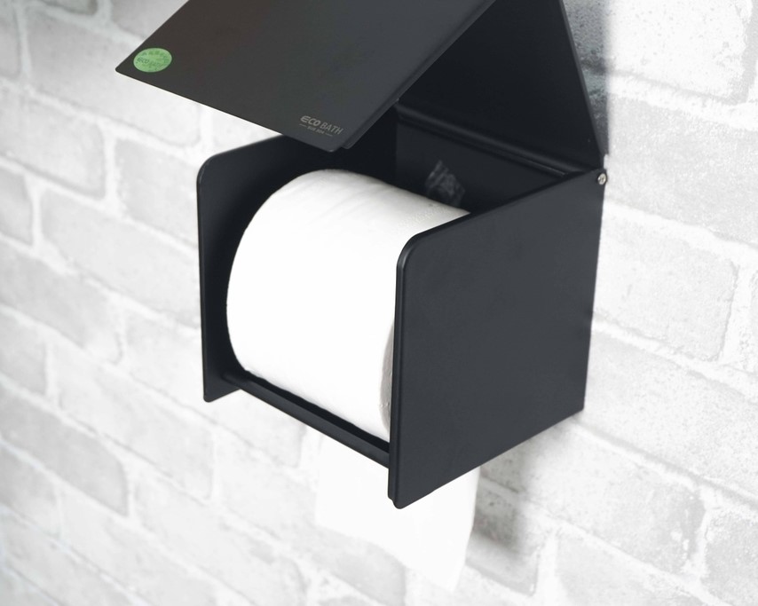 Lô giấy vệ sinh EcoBath EC3006MB màu đen mờ