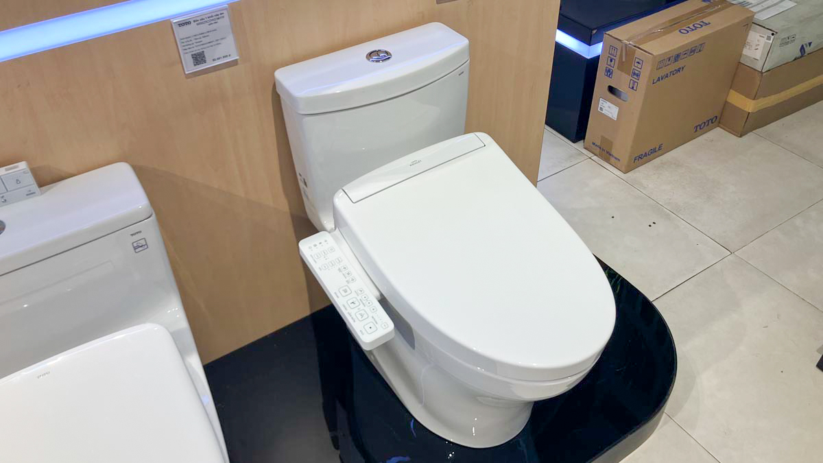 Bồn cầu TOTO MS889CDRW24 1 khối nắp điện tử Washlet S2 TCF33461GAA giấu dây