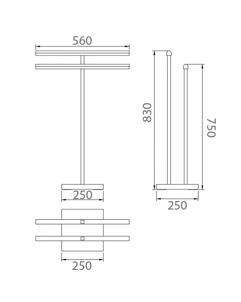 Cây vắt khăn đặt sàn Ecobath EC5001