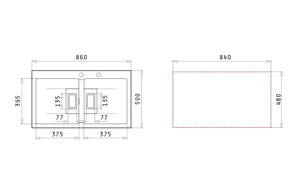 Chậu rửa bát PYRAMIS Pyragranite Kartesio 2B Iron Grey