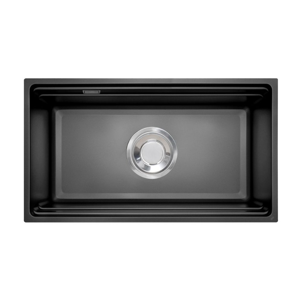 Chậu rửa chén Posco 304 Linen dập nổi Kluger KF7850FS Basic