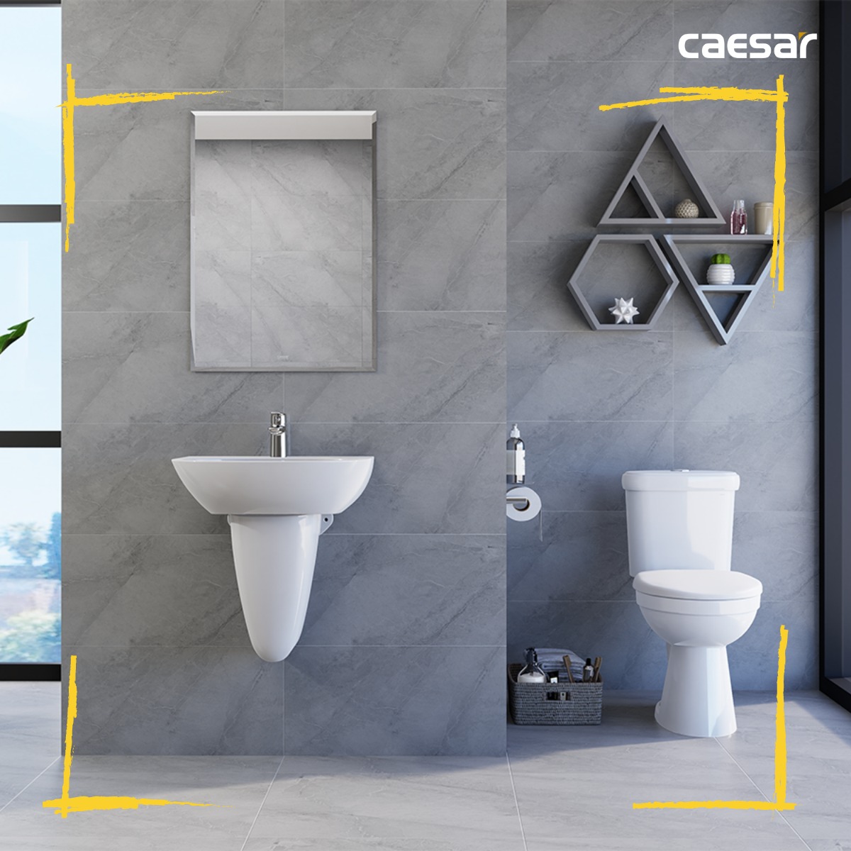 Bồn cầu 2 khối Caesar