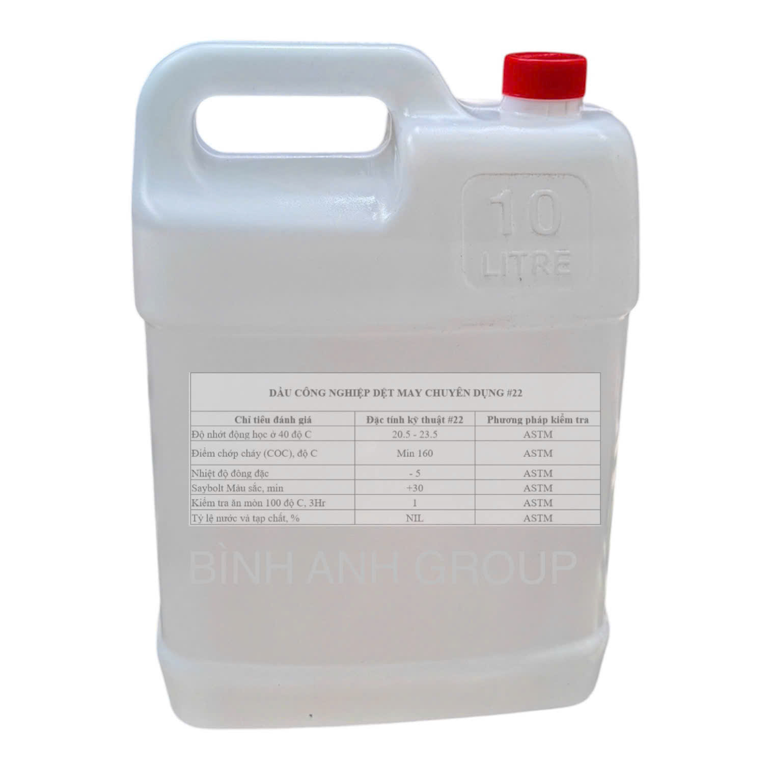 [20 Lít] Dầu máy công nghiệp dệt may chuyên dụng 22