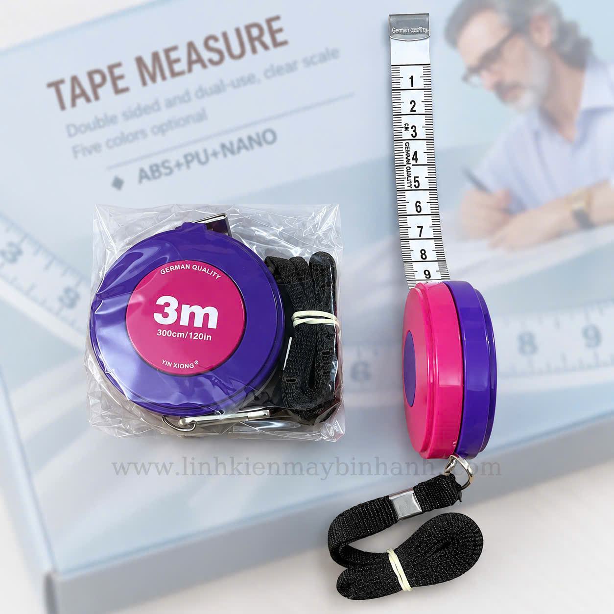 Thước cuộn 3M |120in tự rút