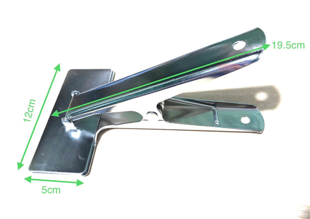 Kẹp vải nằm không răng, Kẹp cố định vải