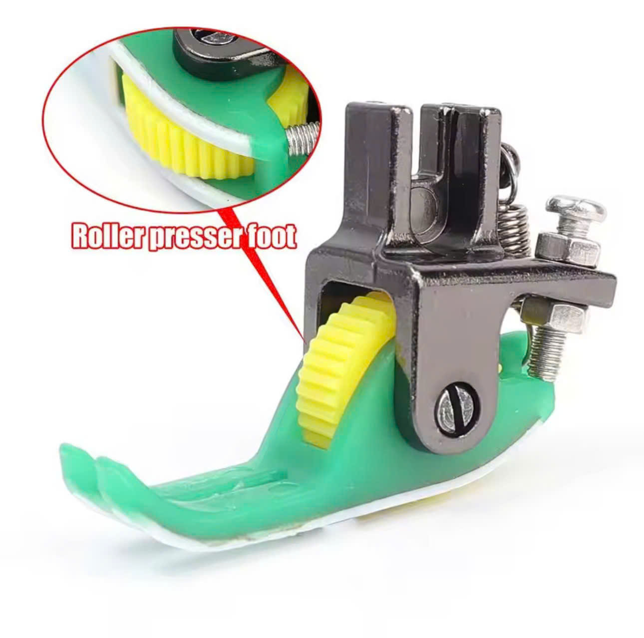 Chân vịt nhựa bánh xe chống nhăn 1 kim T351 5ly