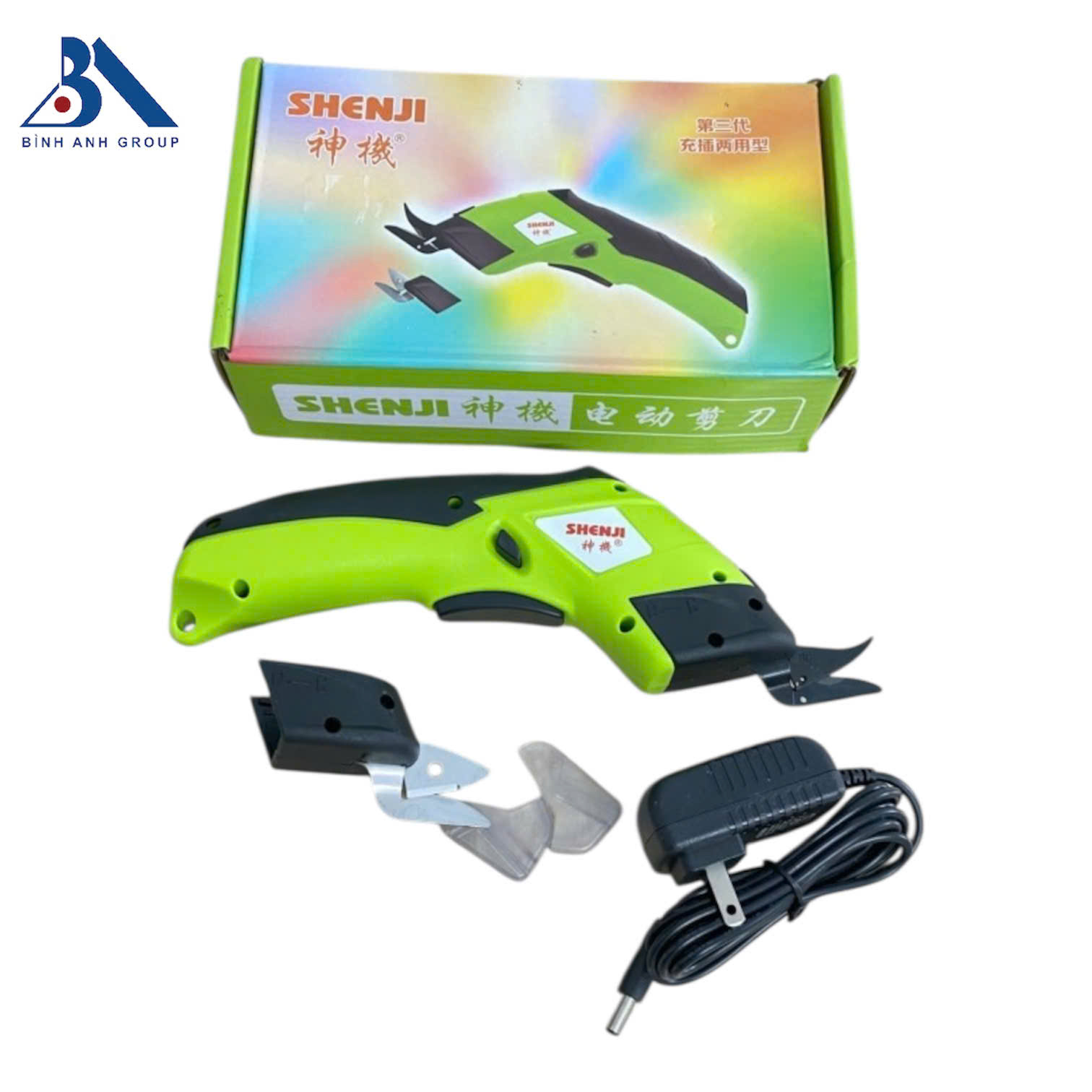 Kéo cắt vải cầm tay Shenji dùng Pin sạc