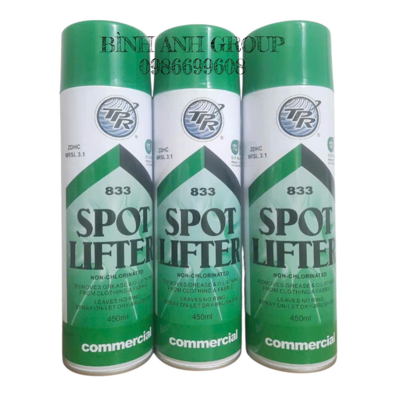 Chất tẩy dầu dính trên vải không clo TPR 833