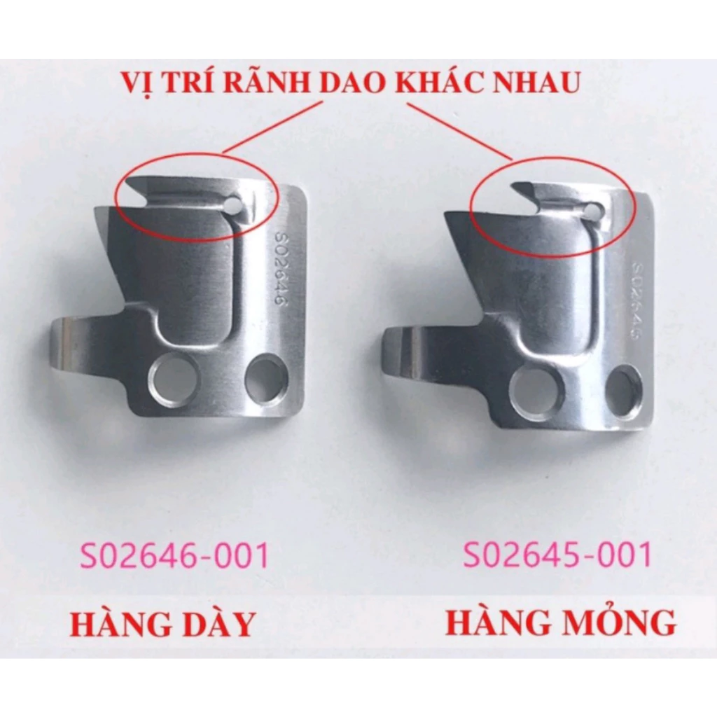 Dao cắt chỉ di động/cố định phù hợp với máy may Brother S7200, SL-710A, SL-737A, JACK A2, A3, A4 S02645 S02637 S02643.
