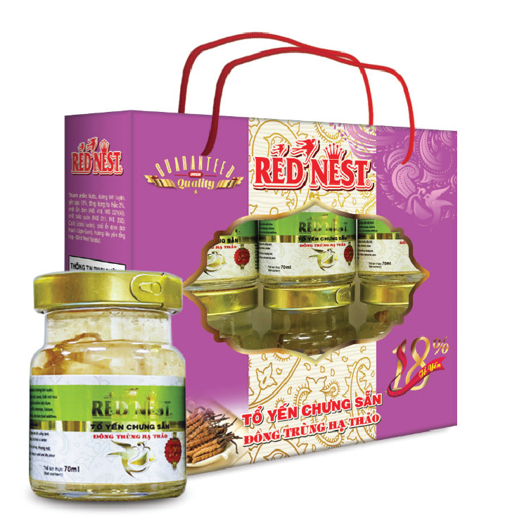 Nước Yến Sào Premium Đông Trùng Hạ Thảo - Xách 6