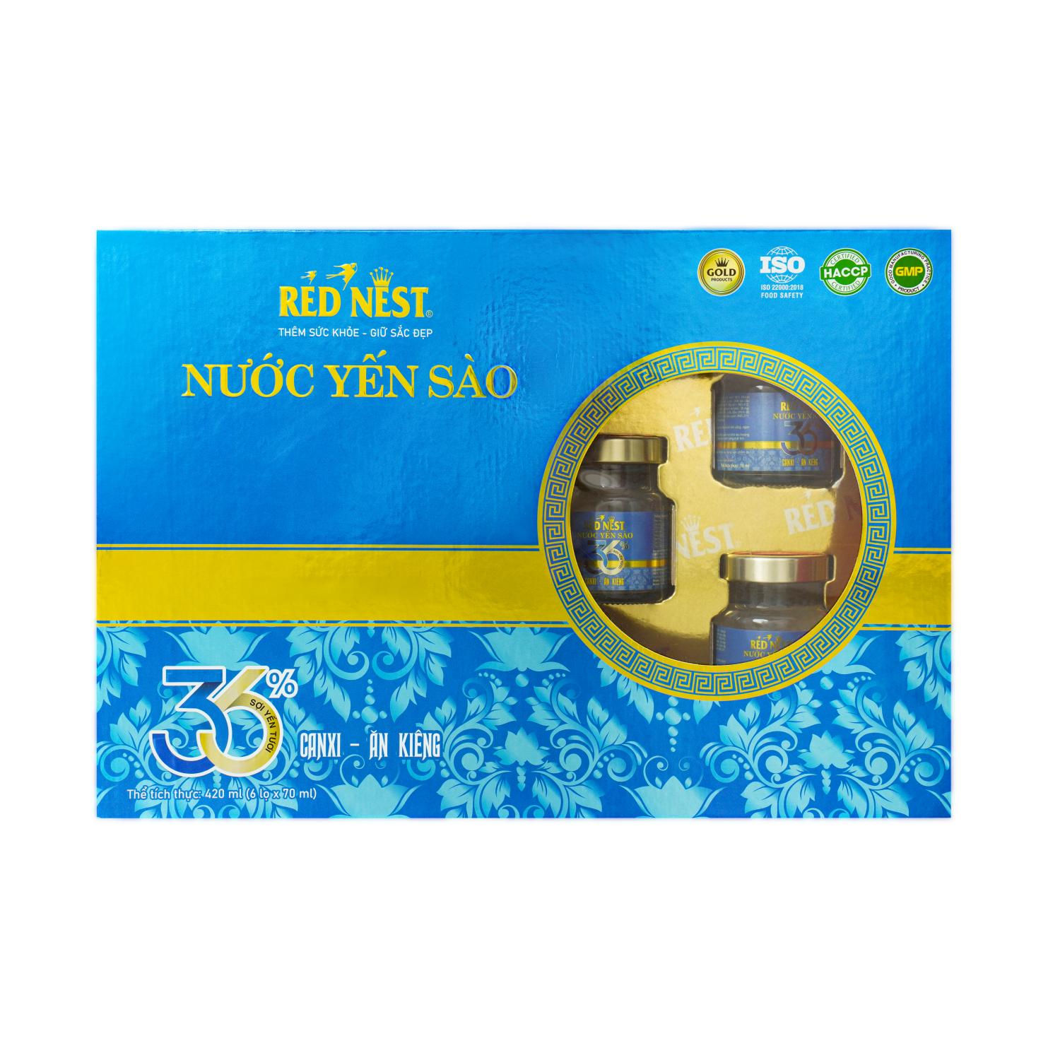 Nước Yến Sào Red Nest Gold Canxi Ăn Kiêng