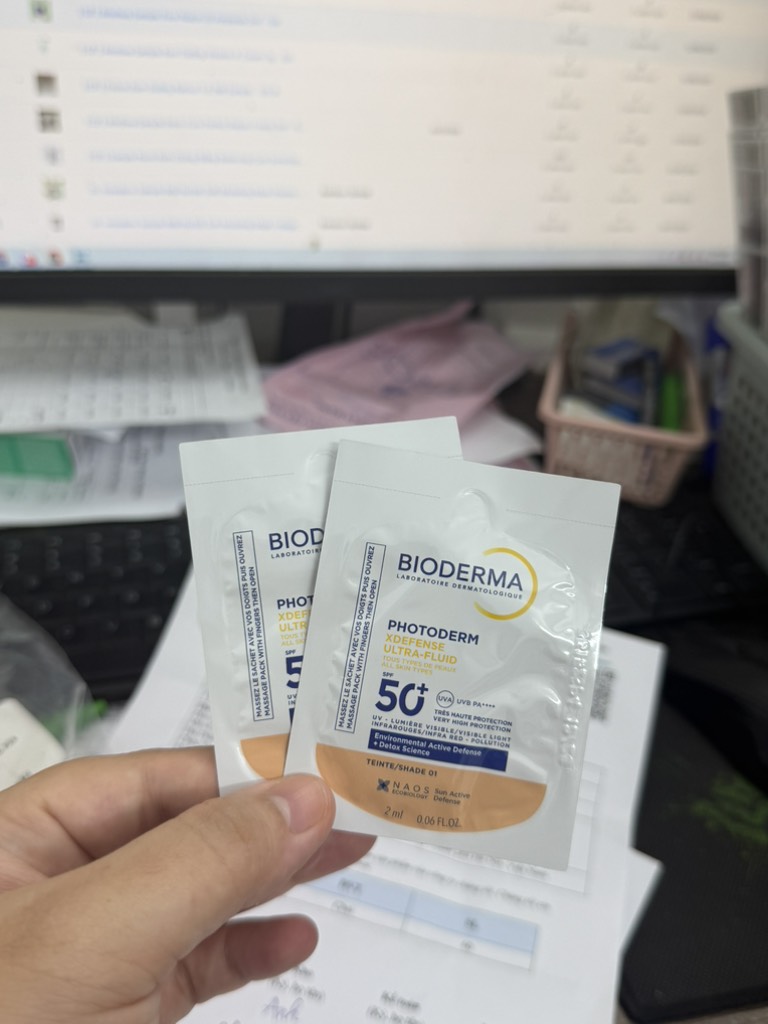 [ QT ] Bioderma Kem chống nắng Photoderm Xdefense Ultra-Fluid 2ml - VAT