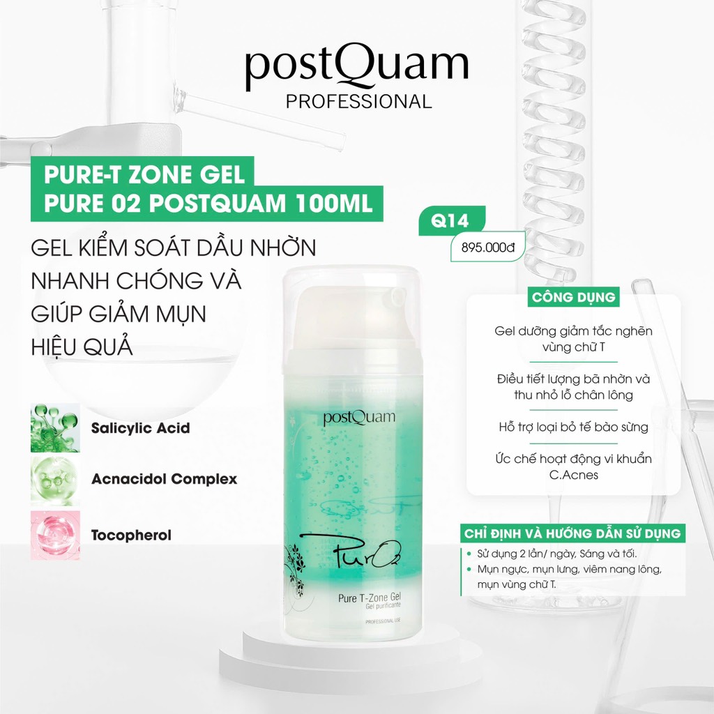 Postquam Gel Pure Tzone Kiềm Dầu Trị Mụn 100Ml Q14 (Cty)