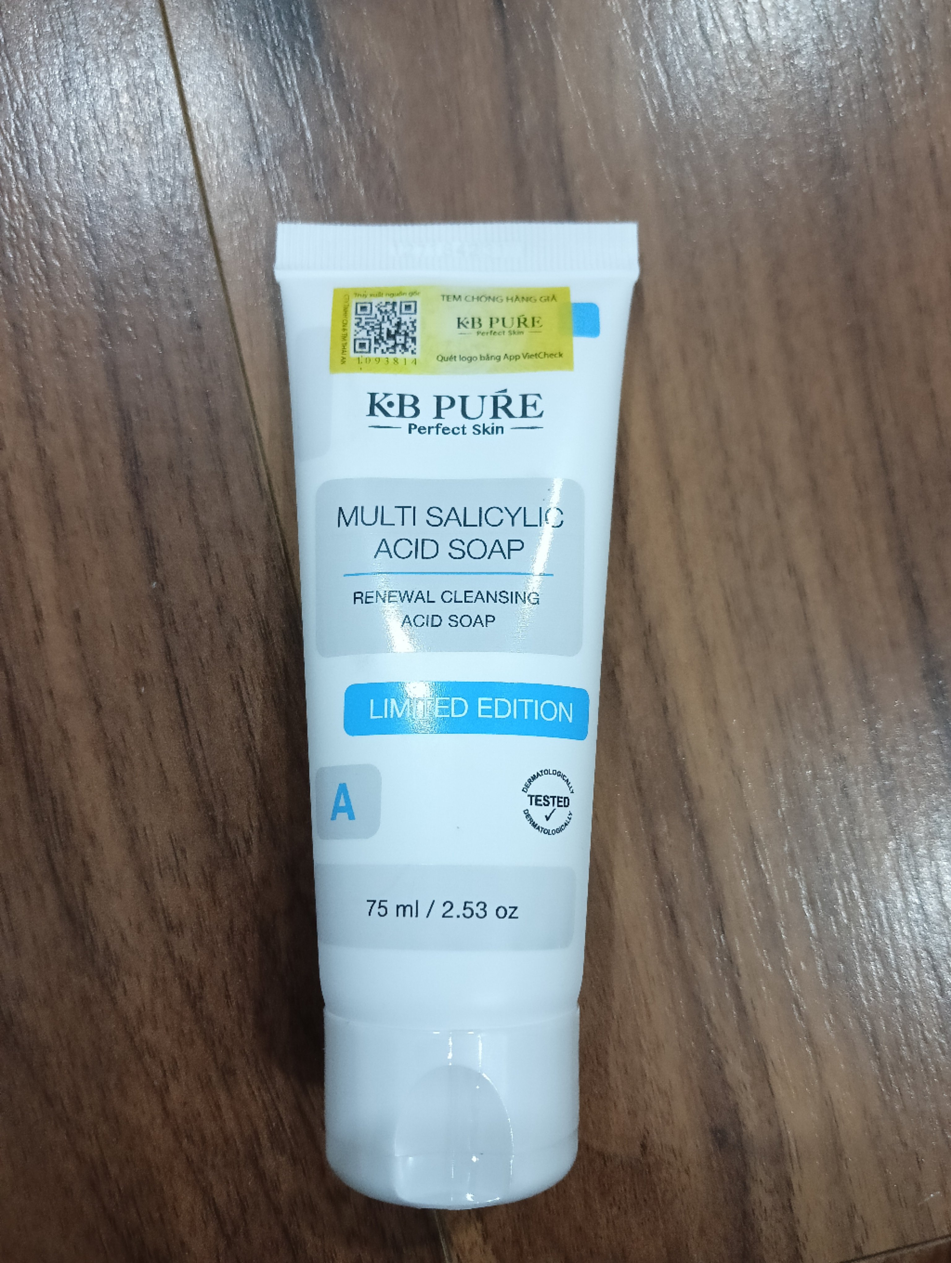Kb Pure Gel Tẩy Tế Bào Chết  Salicylic Acid Soap 75Ml (Cty)