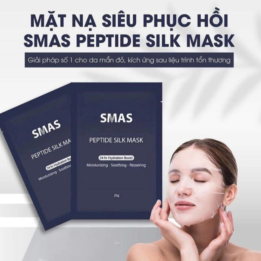 Smas Mặt Nạ Smas Peptide Silk Mask (Cty) - MIẾNG LẺ
