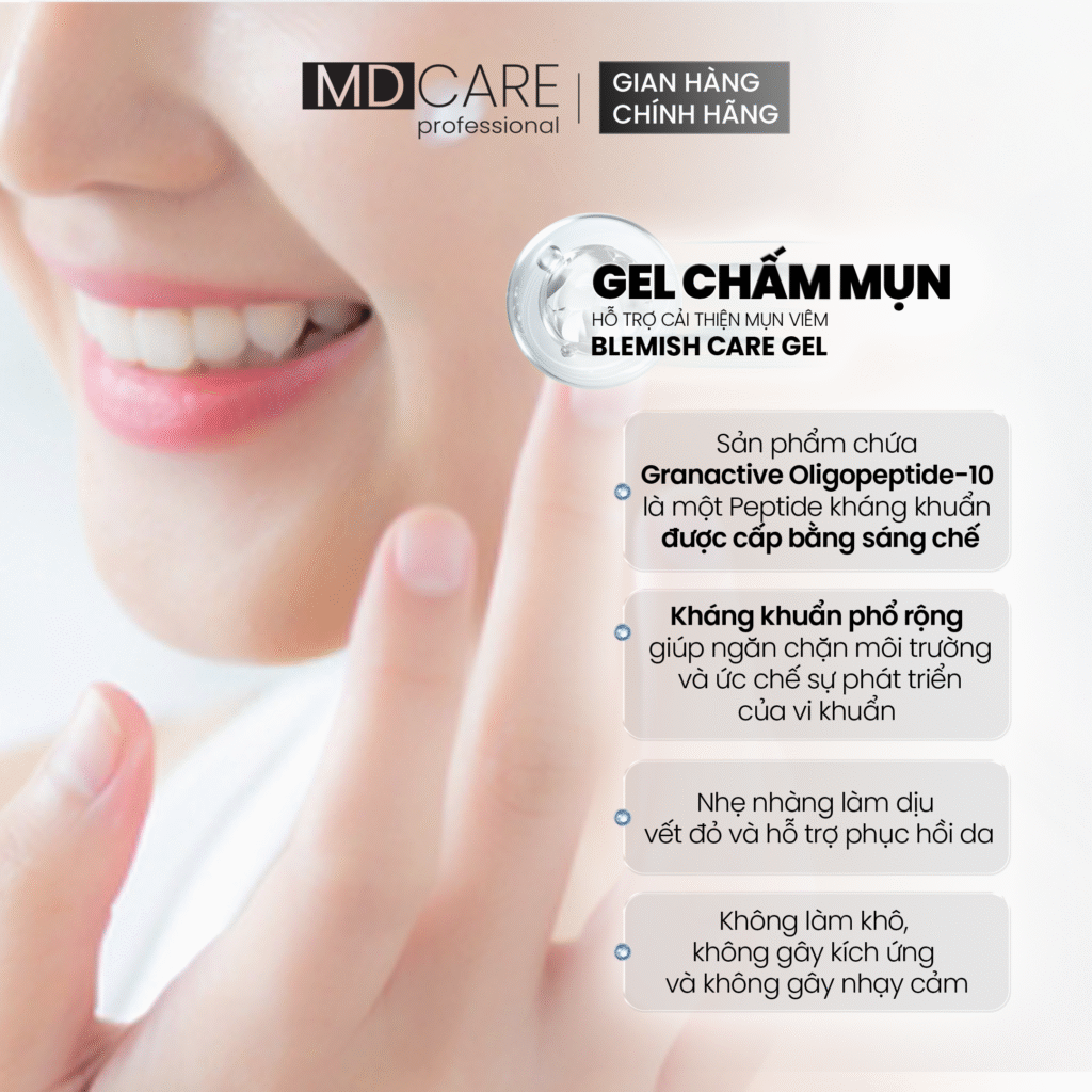 Md Care Blemish Care Gel Chấm Mụn 15Ml - Xanh Ngọc (Cty)