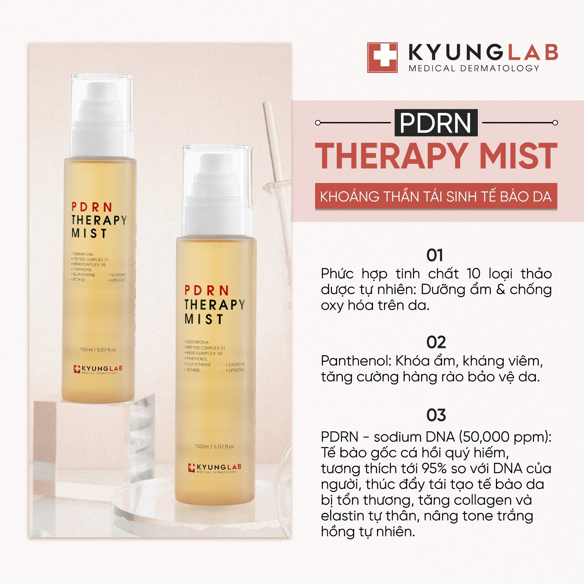 KYUNGLAB Xịt Khoáng PDRN Therapy 150Ml (Cty)