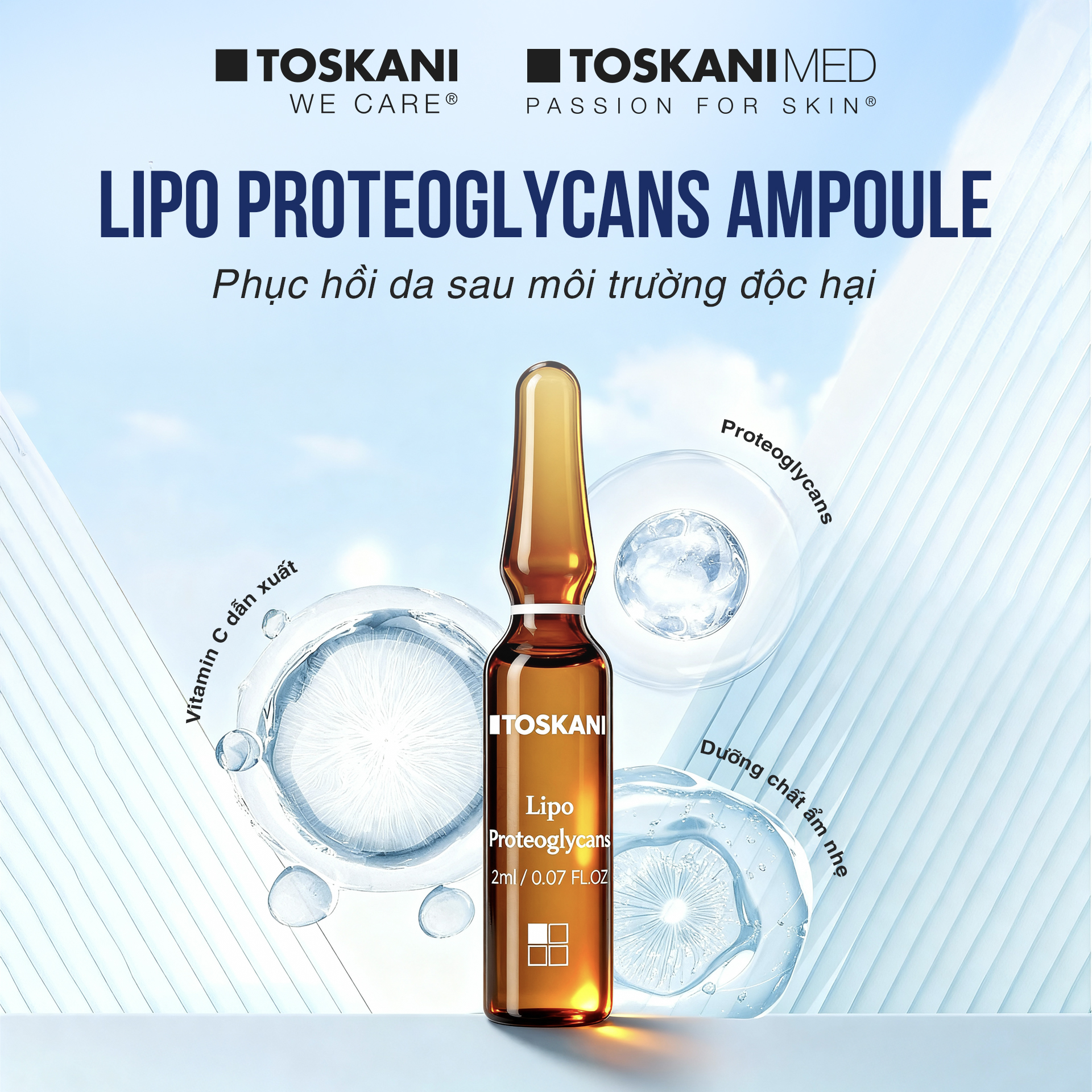Toskani - Lipo Proteoglycans 15x2ml (Cty) - ống lẻ