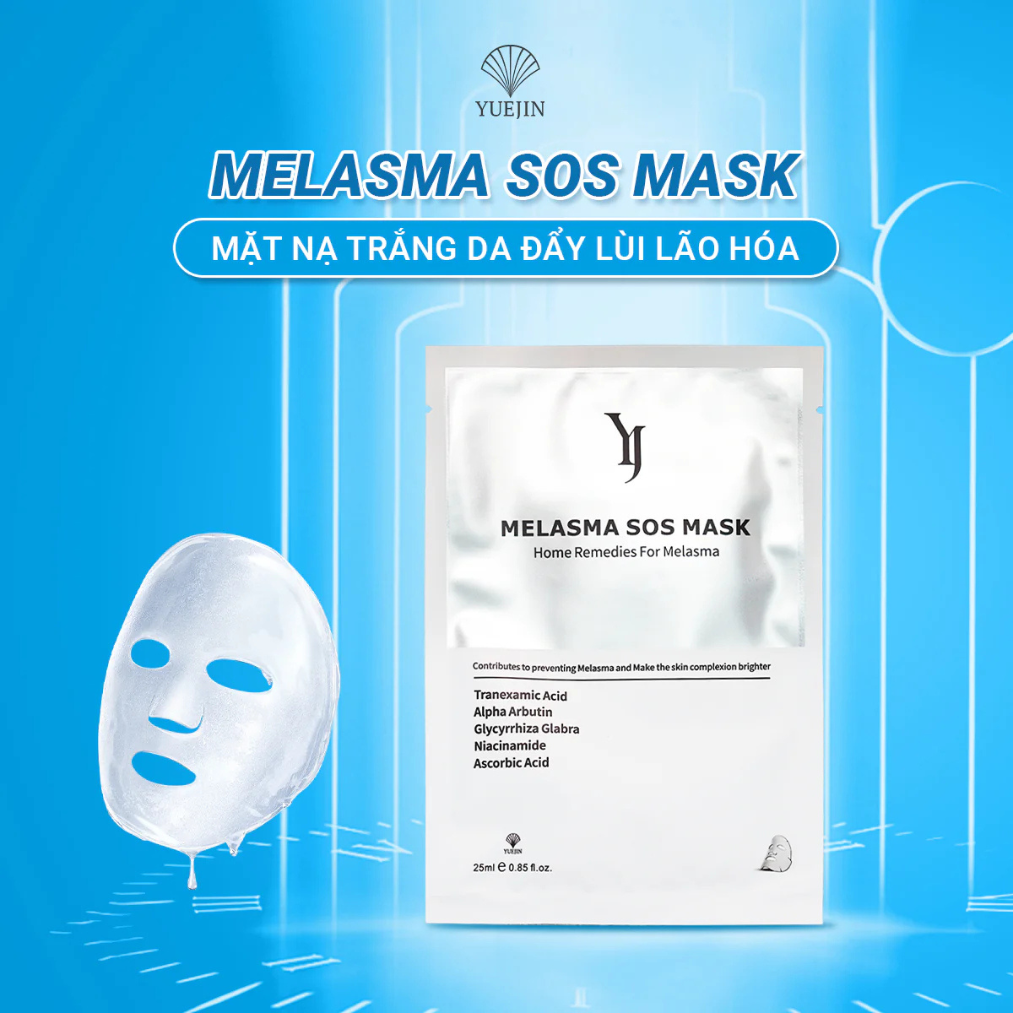 Yuejin Mặt Nạ Melasma Sos Làm Trắng, Cấp Ẩm (Cty)