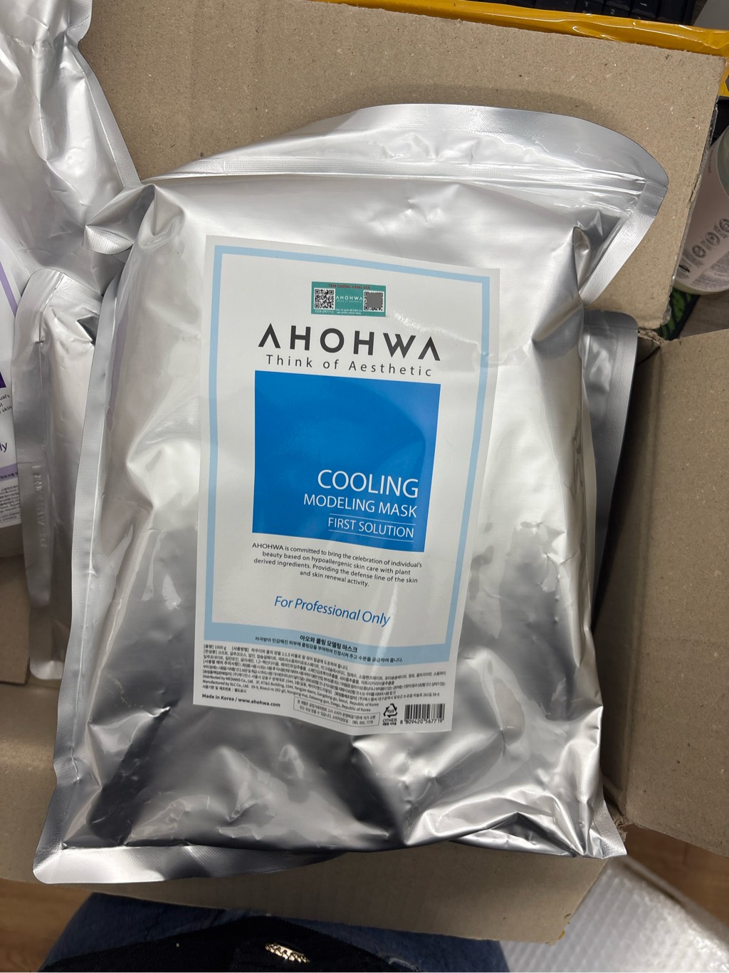 Ahohwa Cooling Modeling Mask 1000g - Xanh Dương (Cty)