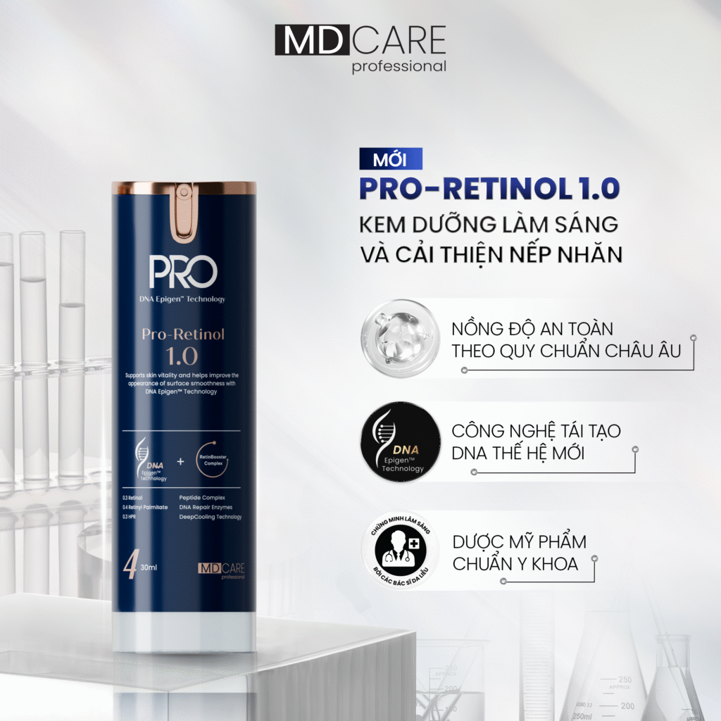 MDcare Pro Retinol 1.0 kem tái tạo 30ml (Cty)