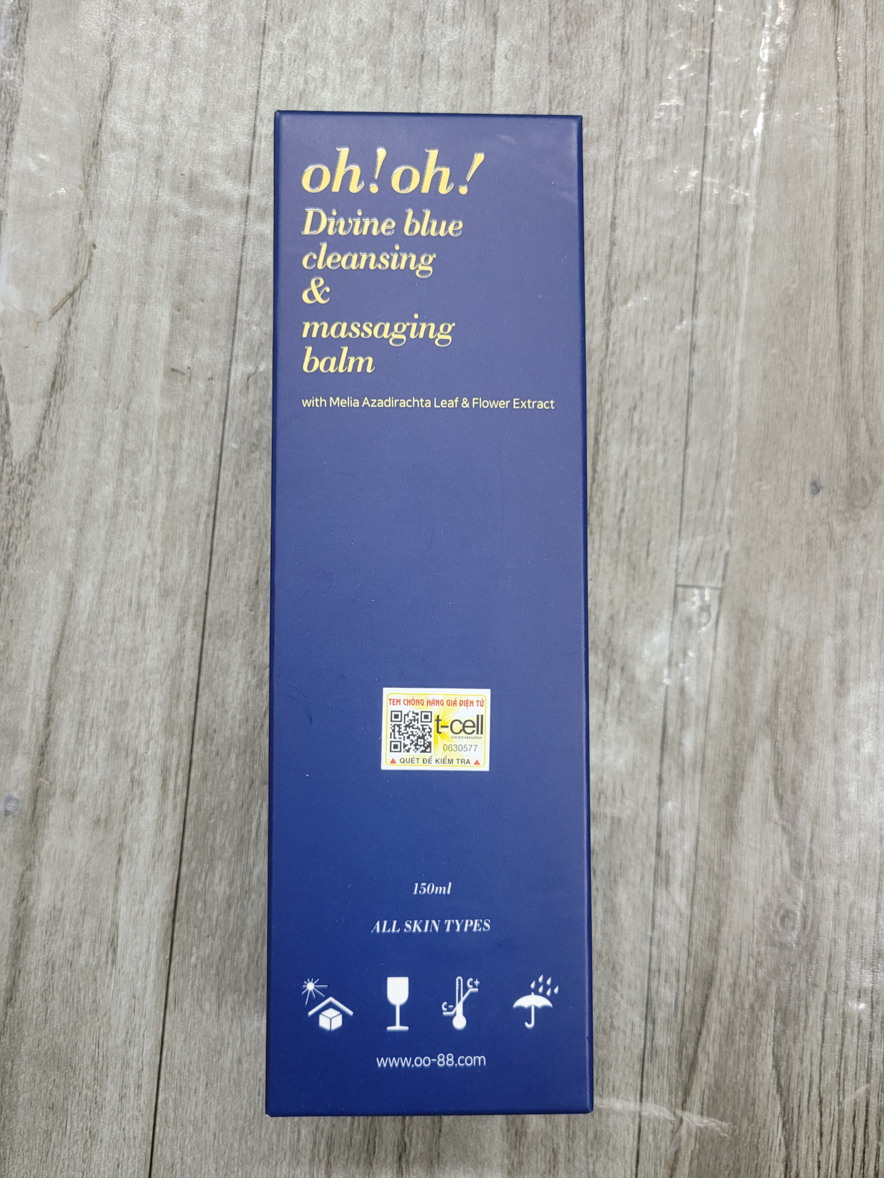 Oh Oh Sáp Tẩy Trang Làm Sạch Da 150Ml - Xanh Dương (Cty)