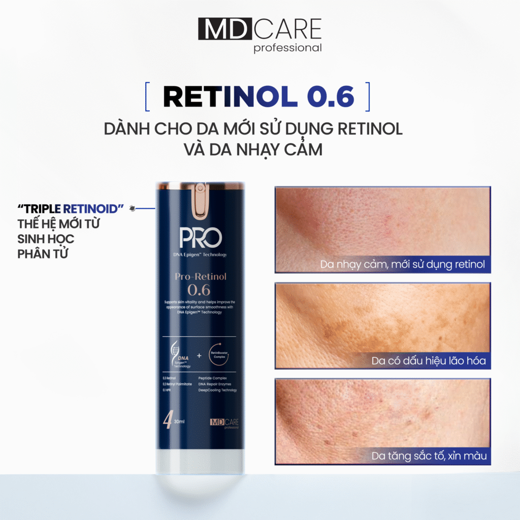MDcare Pro Retinol 0.6 Kem dưỡng da 30ml (Cty)