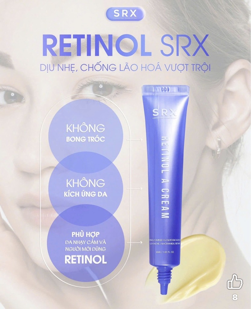 Srx Retinol A Cream Kem Dưỡng Retinol Complex Trẻ Hóa Da 30Ml Cty