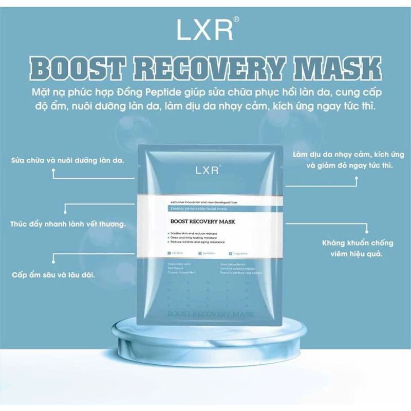 Lxr Mặt Nạ Ha, B5, Đồng Peptides Phục Hồi Cấp Ẩm Nhanh (Cty)